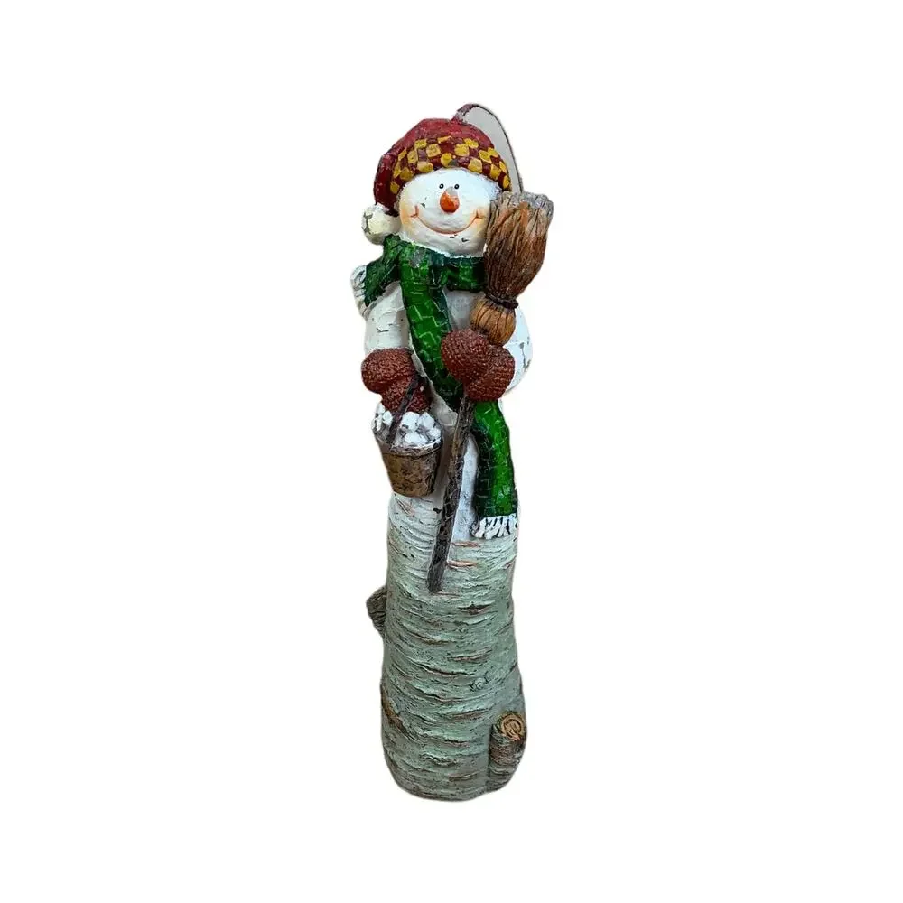Bill Blass Snowman Christmas Tall Decorative Candle